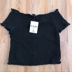 NWT ruched crop top